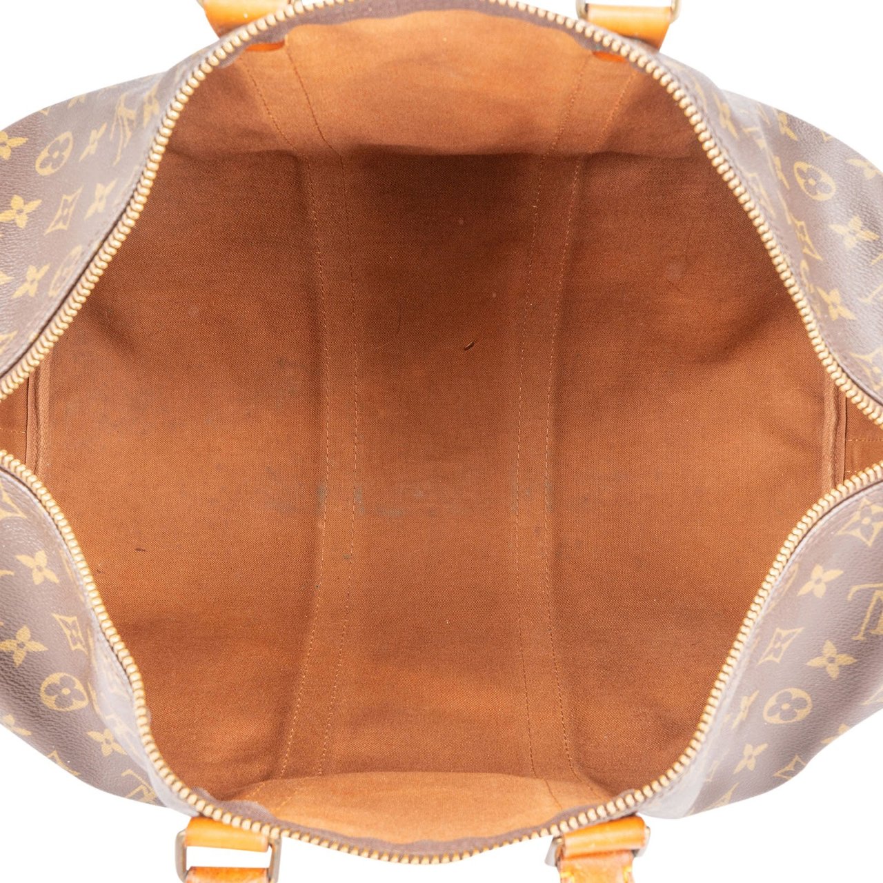 Louis Vuitton Monogram Canvas Keepall 45 Bandoulière Travel Bag Bruin