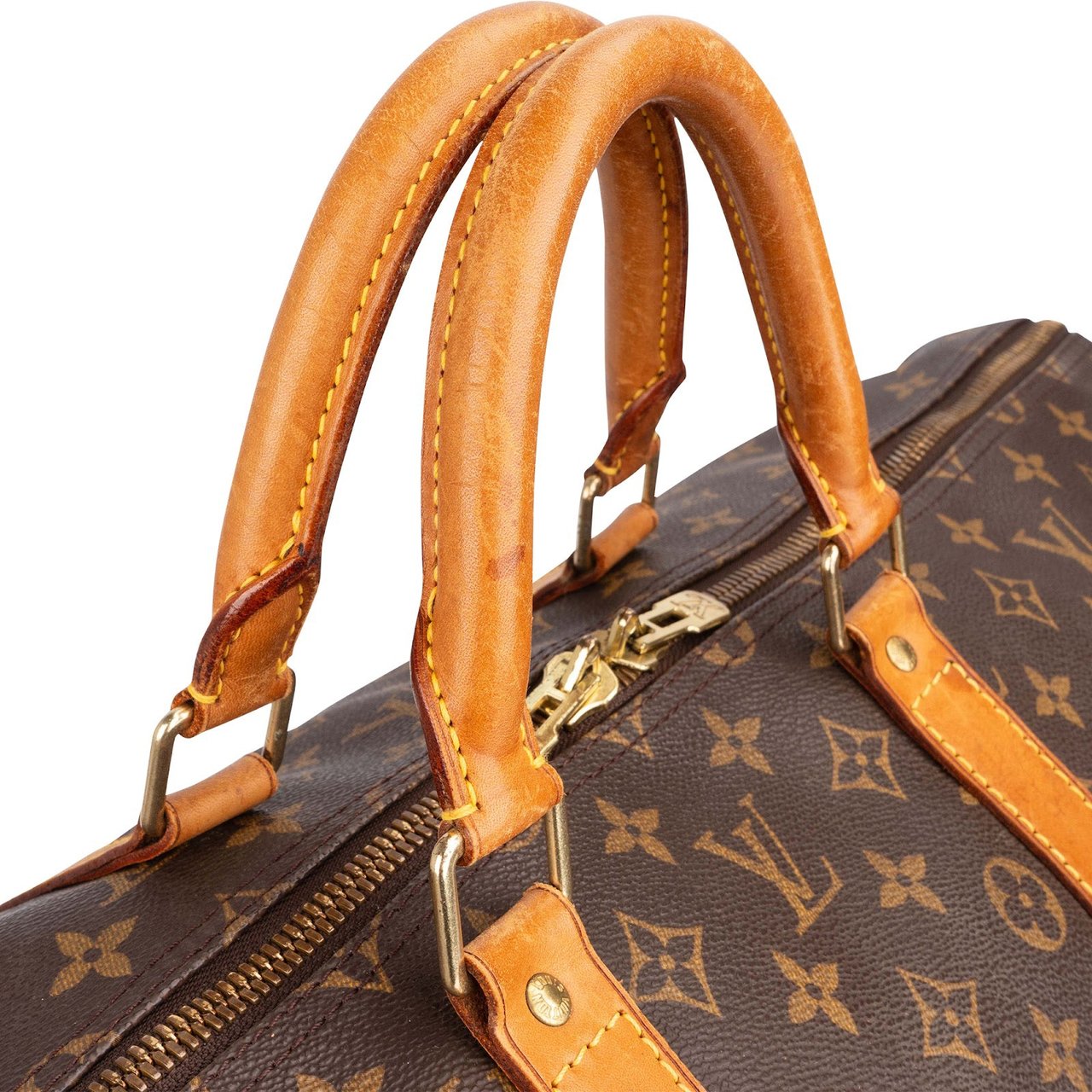 Louis Vuitton Monogram Canvas Keepall 55 Travel Bag Bruin