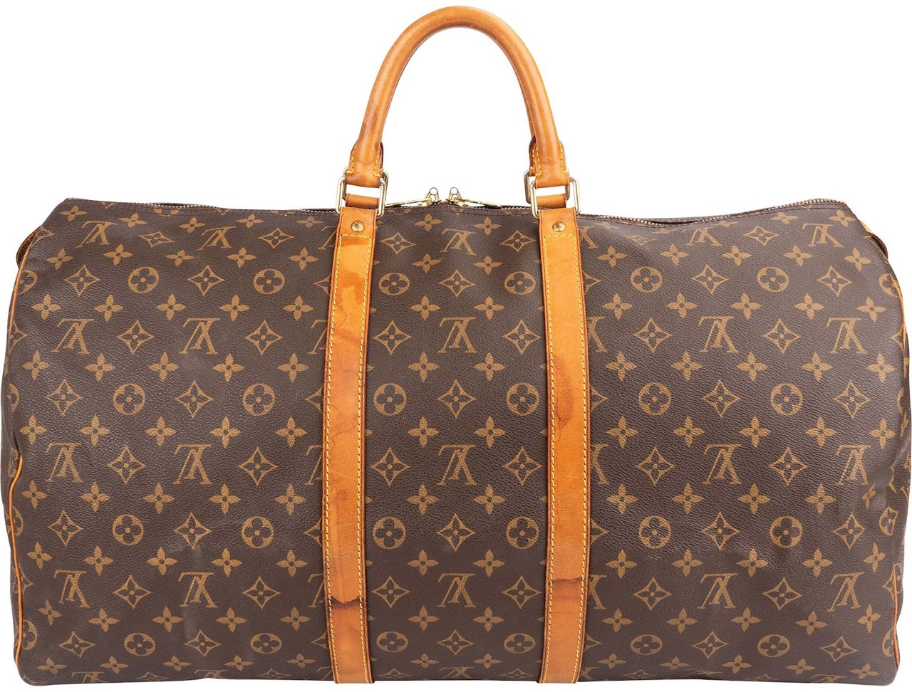 Louis Vuitton Monogram Canvas Keepall 55 Travel Bag Bruin