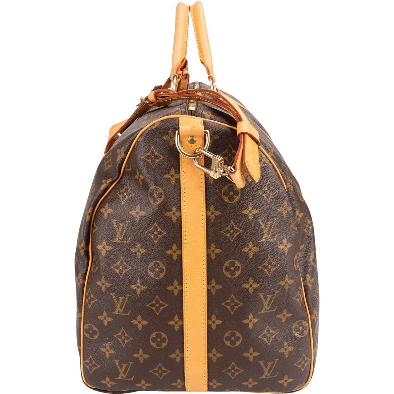 Louis Vuitton Louis Vuitton Monogram Canvas Keepall 60 Bandoulière Travel Bag Bruin
