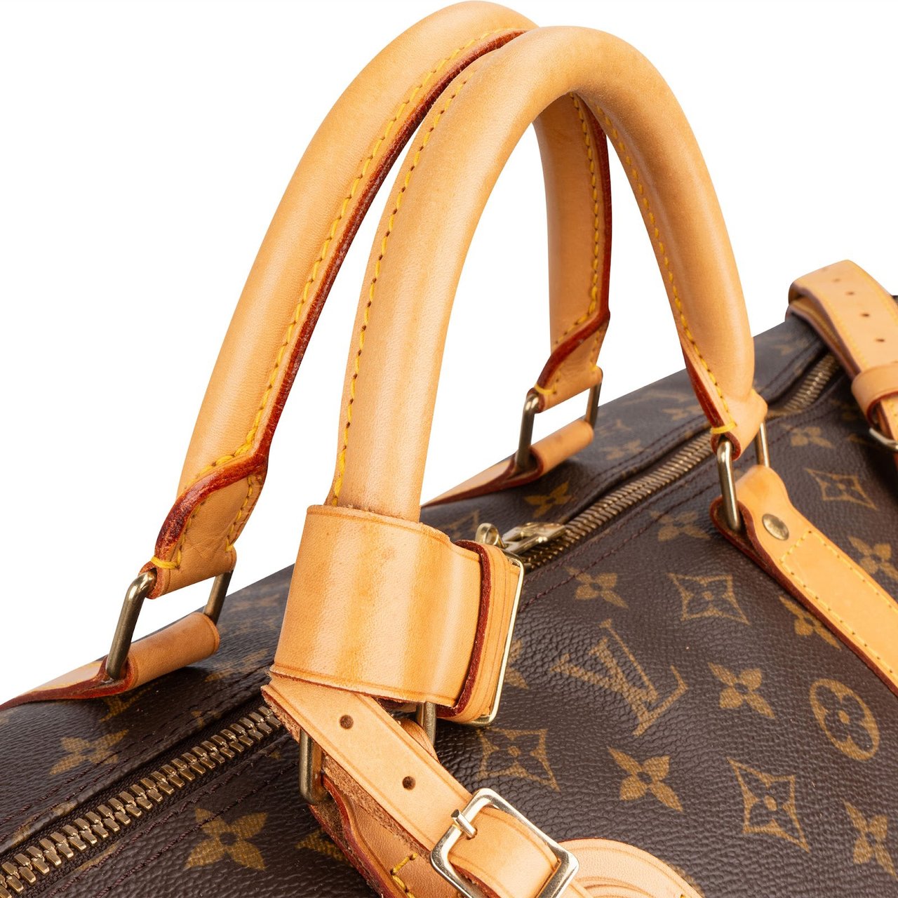 Louis Vuitton Louis Vuitton Monogram Canvas Keepall 60 Bandoulière Travel Bag Bruin
