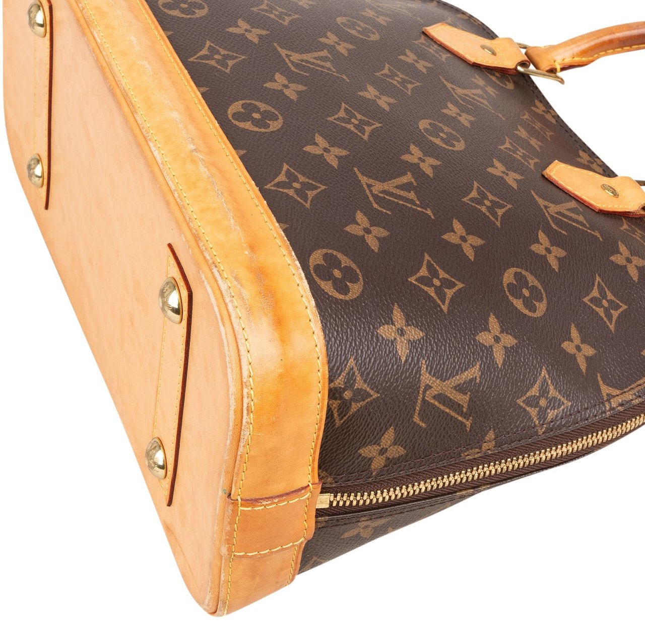 Louis Vuitton Louis Vuitton Monogram Canvas Alma PM Handbag Bruin
