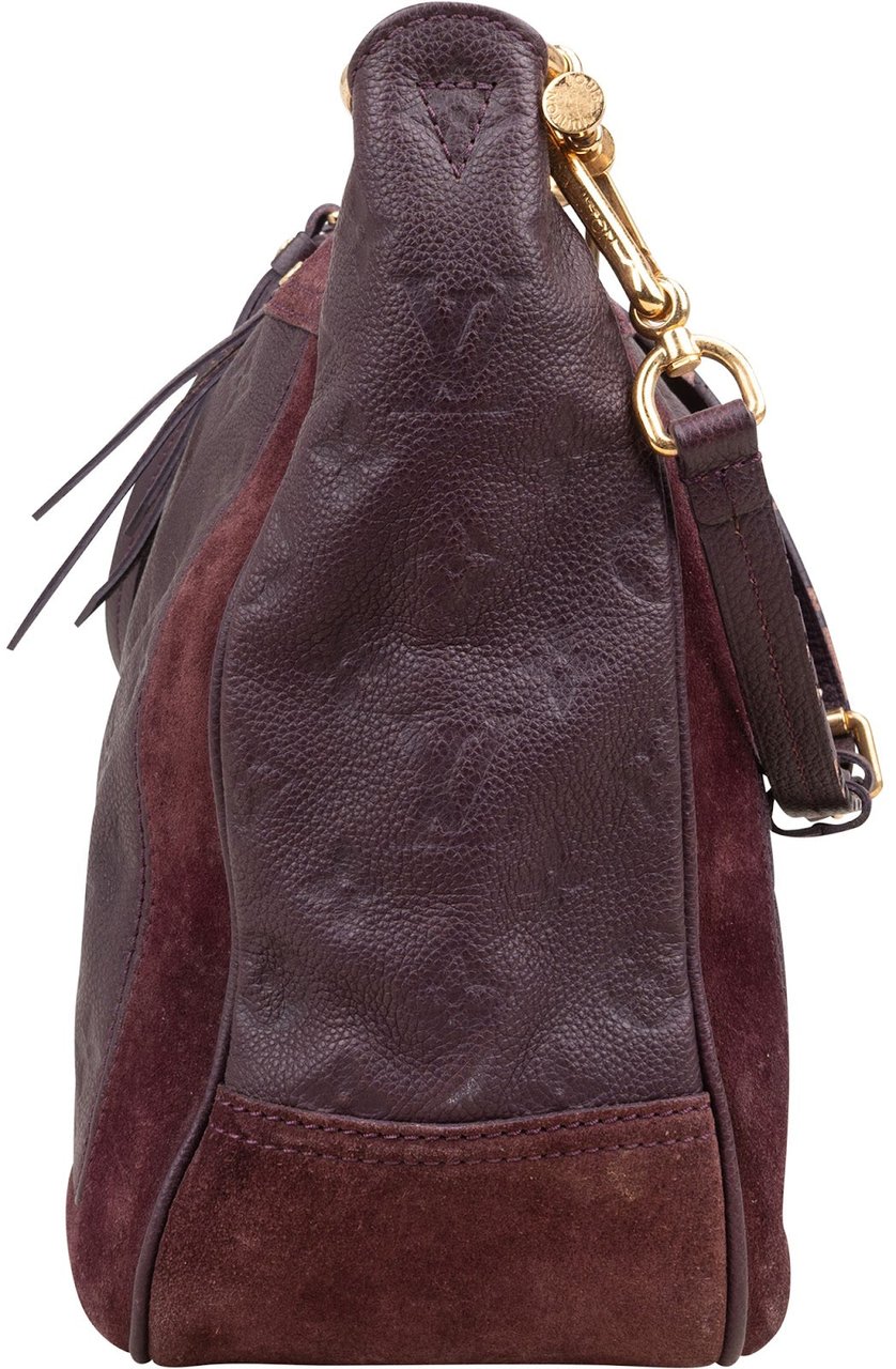 Louis Vuitton Louis Vuitton Leather Monogram Empreinte Suede Audacieuse PM Crossbody Bag Paars