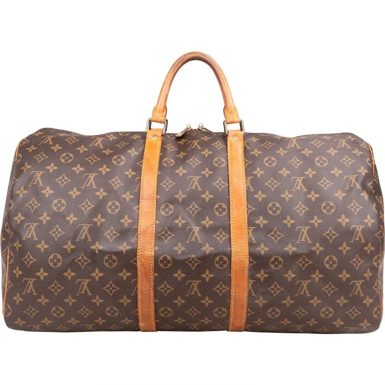 Louis Vuitton Louis Vuitton Monogram Canvas Keepall 55 Travel Bag Bruin