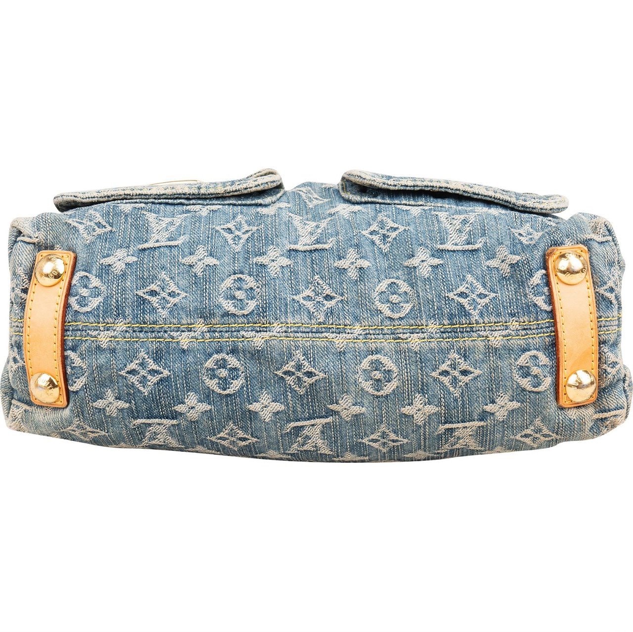 Louis Vuitton Louis Vuitton Monogram Denim Baggy PM Shoulder Bag Blauw