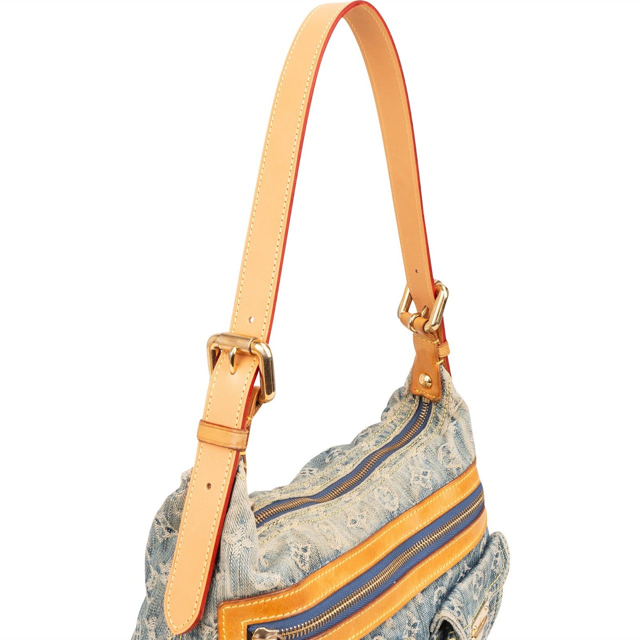 Louis Vuitton Louis Vuitton Monogram Denim Baggy PM Shoulder Bag Blauw