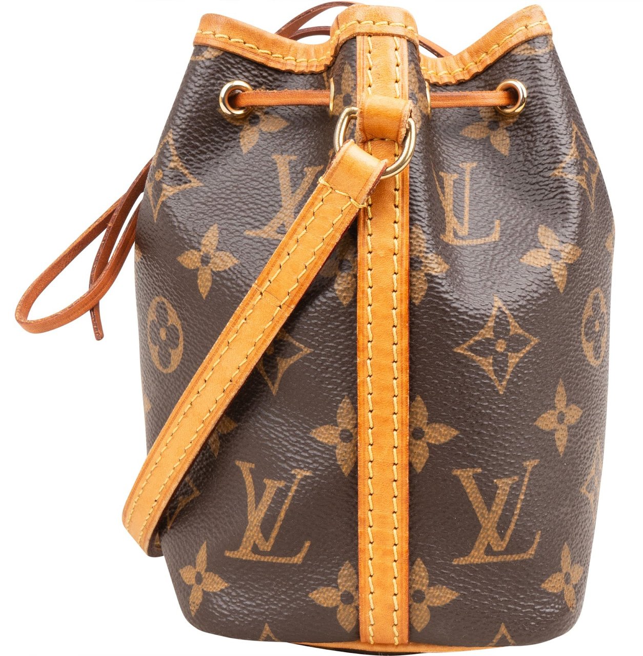 Louis Vuitton Louis Vuitton Monogram Canvas Nano Noe Crossbody Bag Bruin