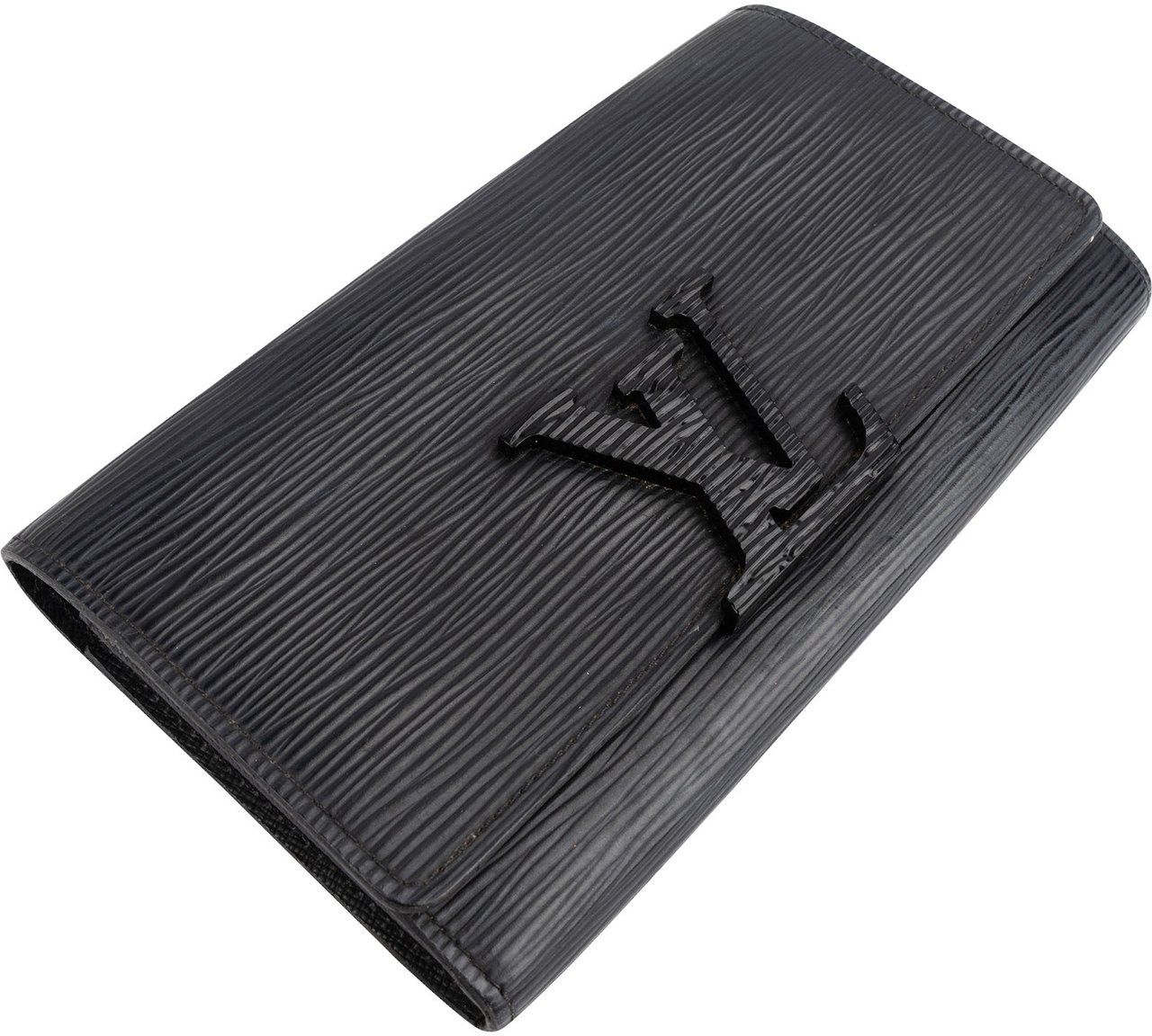 Louis Vuitton Louis Vuitton Noir Epi Leather Portefeuille Louise Wallet Zwart