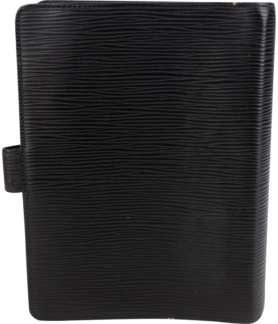 Louis Vuitton Louis Vuitton Noir Epi Leather Agenda MM Organizer Zwart