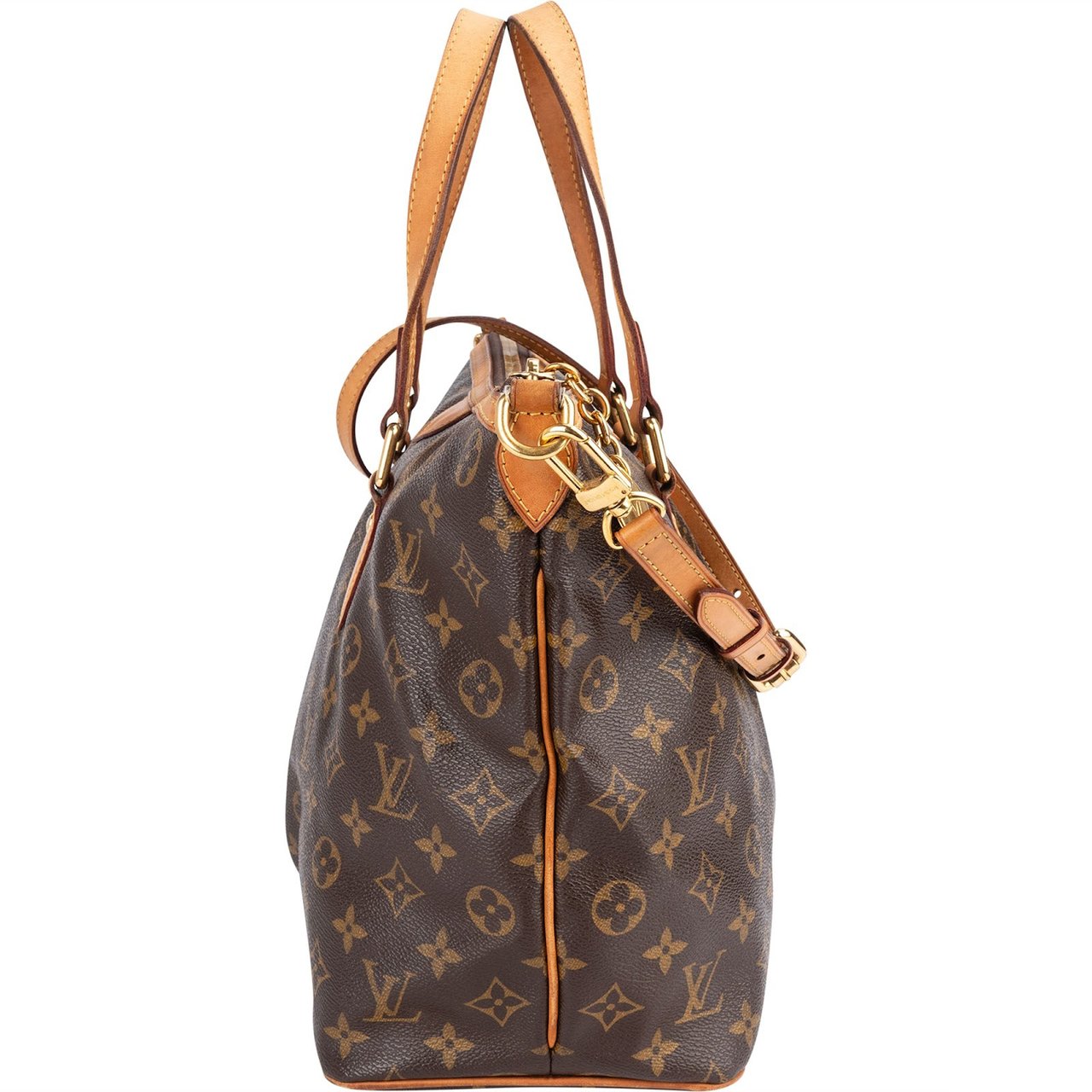 Louis Vuitton Louis Vuitton Canvas Monogram Palermo PM Handbag Bruin