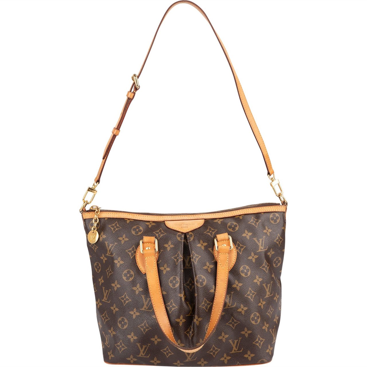 Louis Vuitton Louis Vuitton Canvas Monogram Palermo PM Handbag Bruin