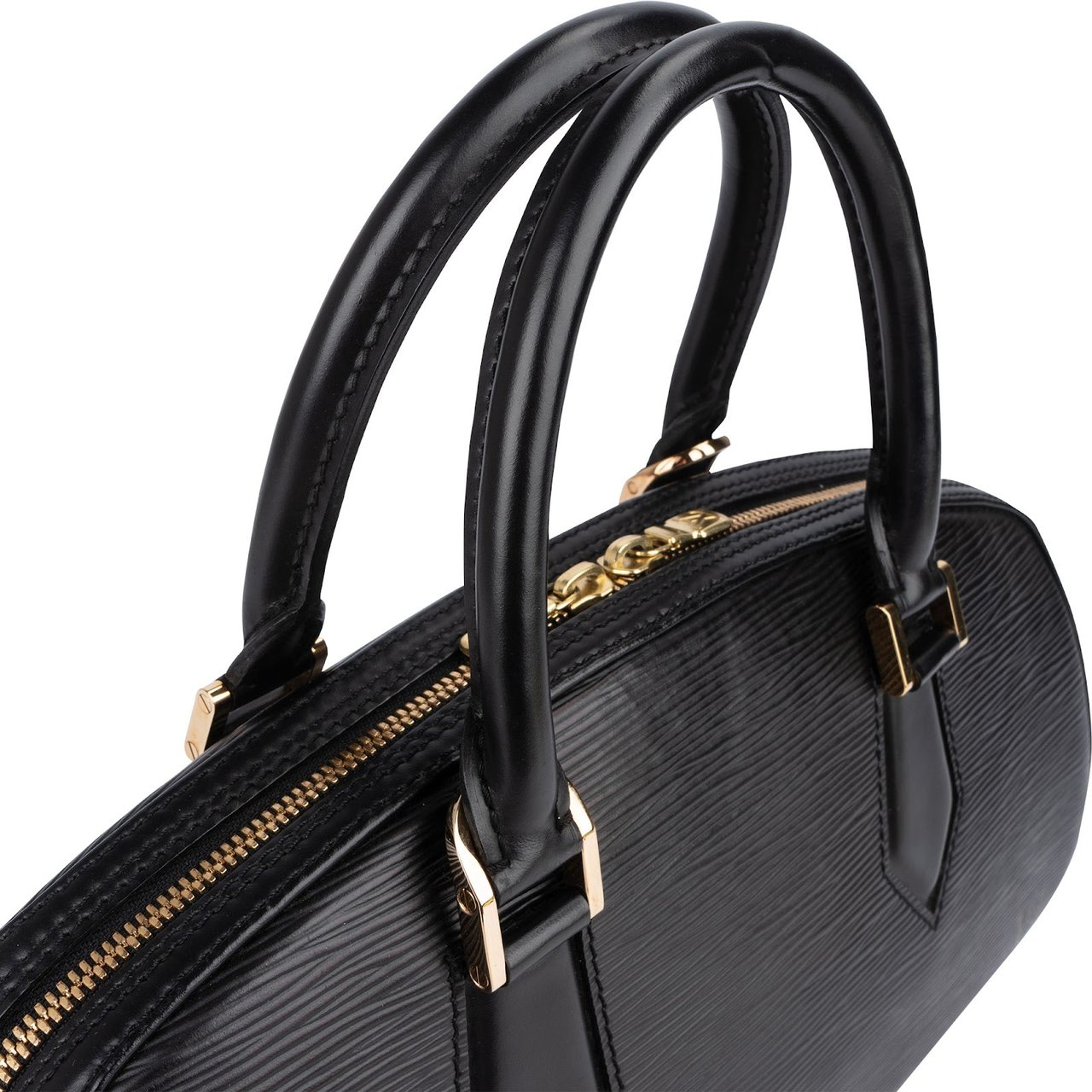 Louis Vuitton Louis Vuitton Noir Epi Leather Jasmin Handbag Zwart