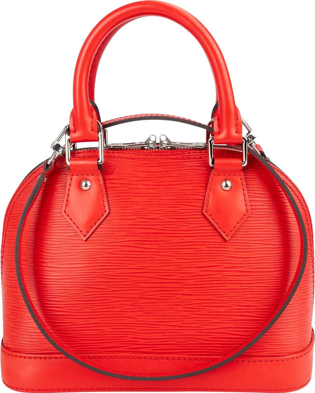 Louis Vuitton Red Epi Leather Alma BB Handbag Divers
