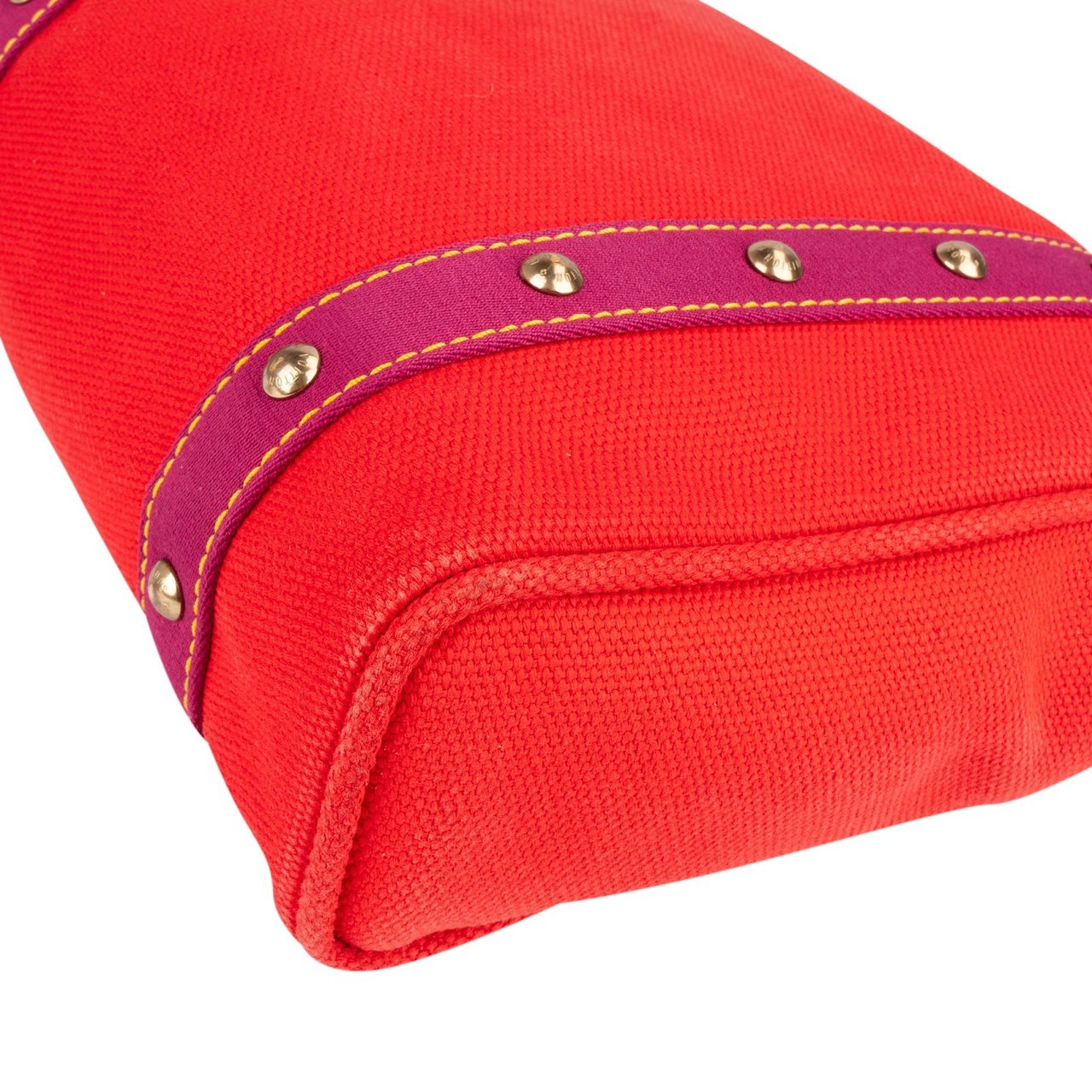 Louis Vuitton Louis Vuitton Cotton Antigua Canvas Cabas Handbag Rood