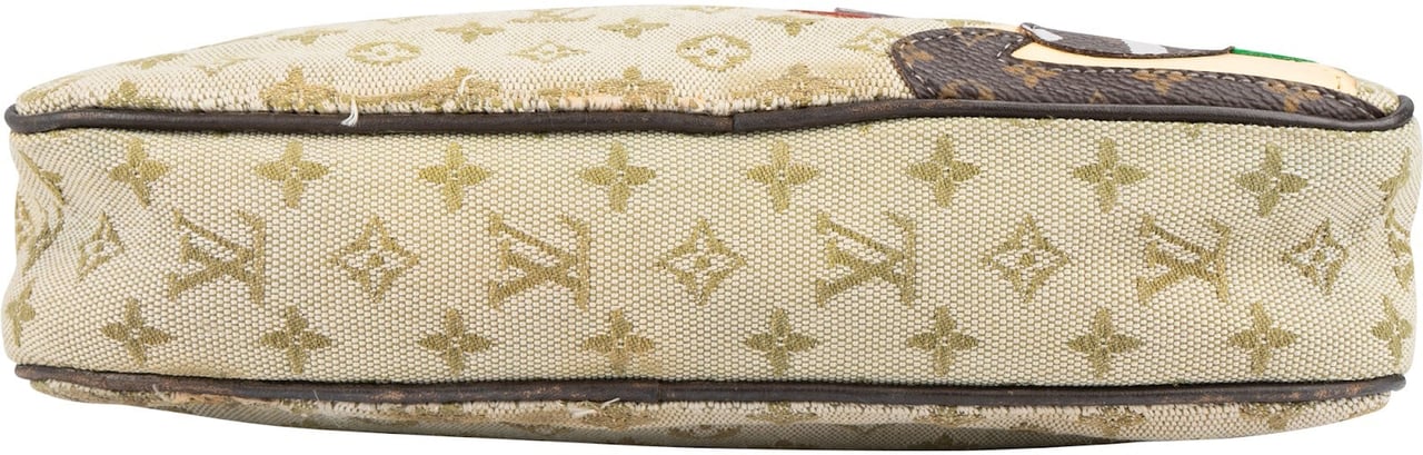 Louis Vuitton Monogram Mini Lin Conte de Fées Mushroom Pochette Accessoire Handbag Beige