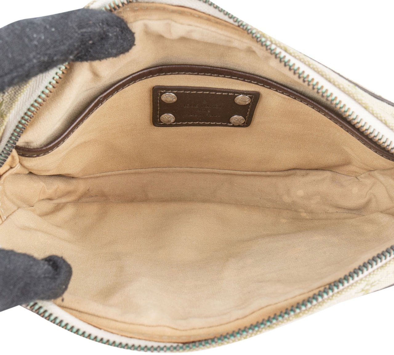 Louis Vuitton Monogram Mini Lin Conte de Fées Mushroom Pochette Accessoire Handbag Beige