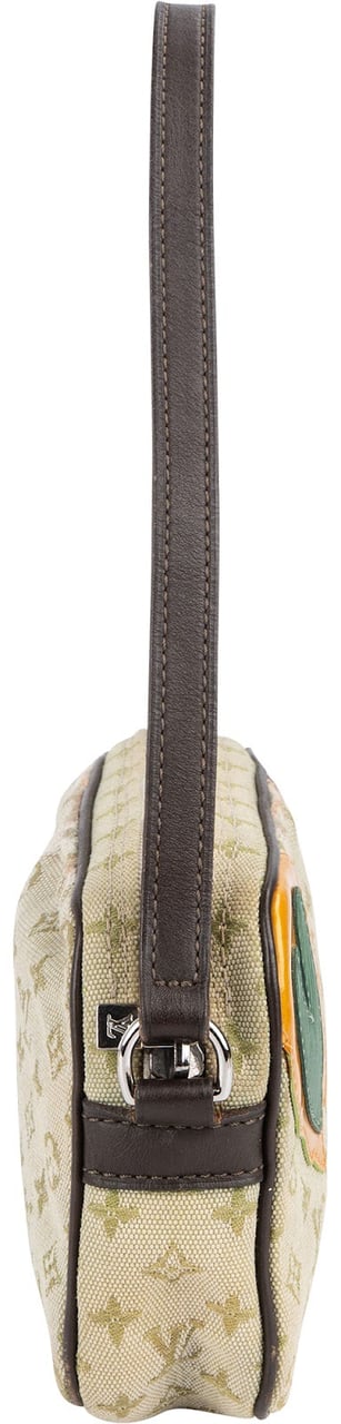 Louis Vuitton Monogram Mini Lin Conte de Fées Mushroom Pochette Accessoire Handbag Beige