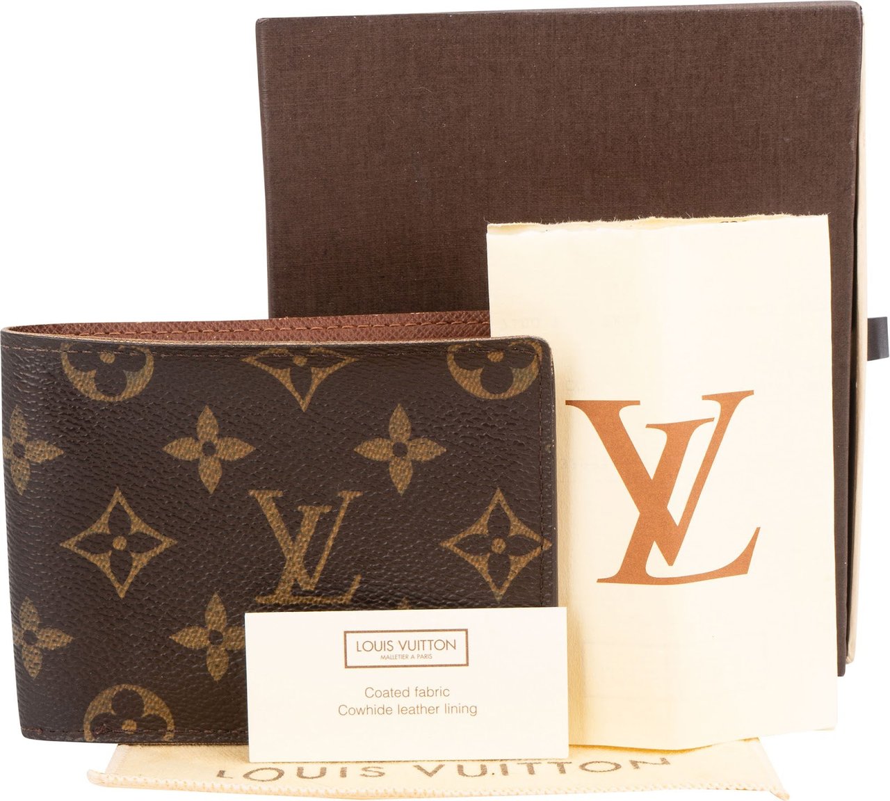 Louis Vuitton Louis Vuitton Monogram Canvas Billets Wallet Bruin