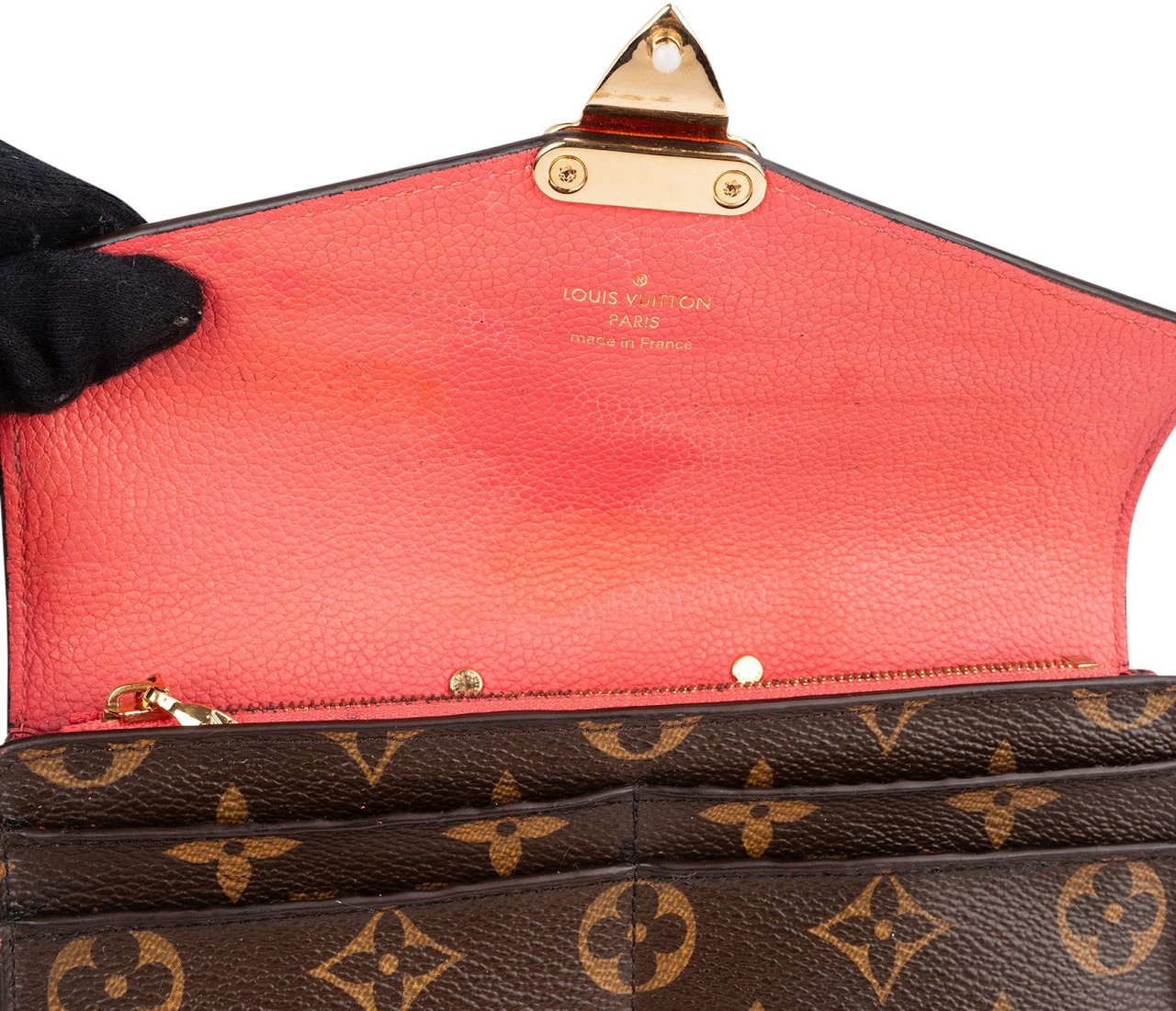 Louis Vuitton Monogram Canvas Pallas Wallet Bruin