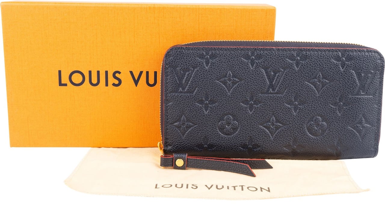 Louis Vuitton Louis Vuitton Monogram Empreinte Leather Zippy Wallet Navy
