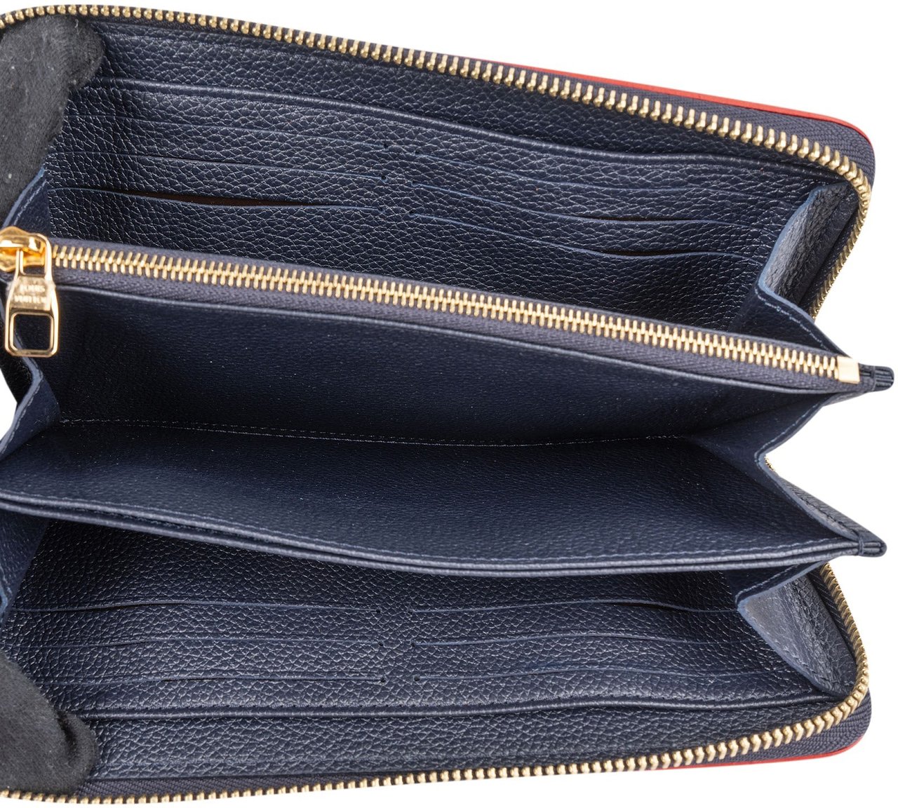 Louis Vuitton Louis Vuitton Monogram Empreinte Leather Zippy Wallet Navy