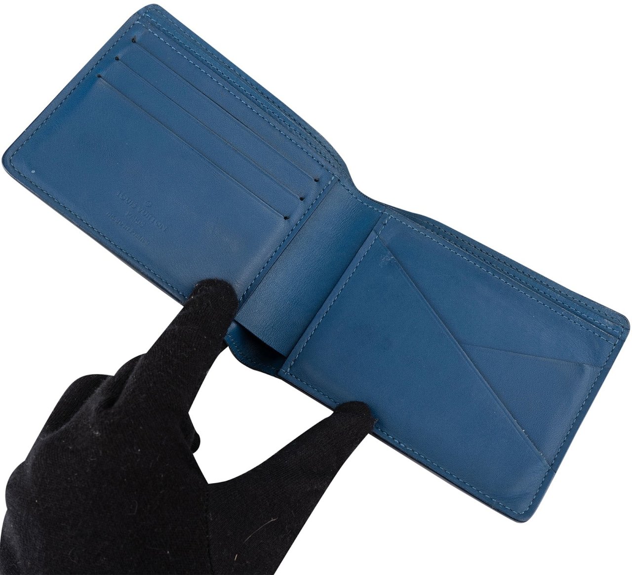 Louis Vuitton Louis Vuitton Monogram Damier Infini Slender Wallet Blauw