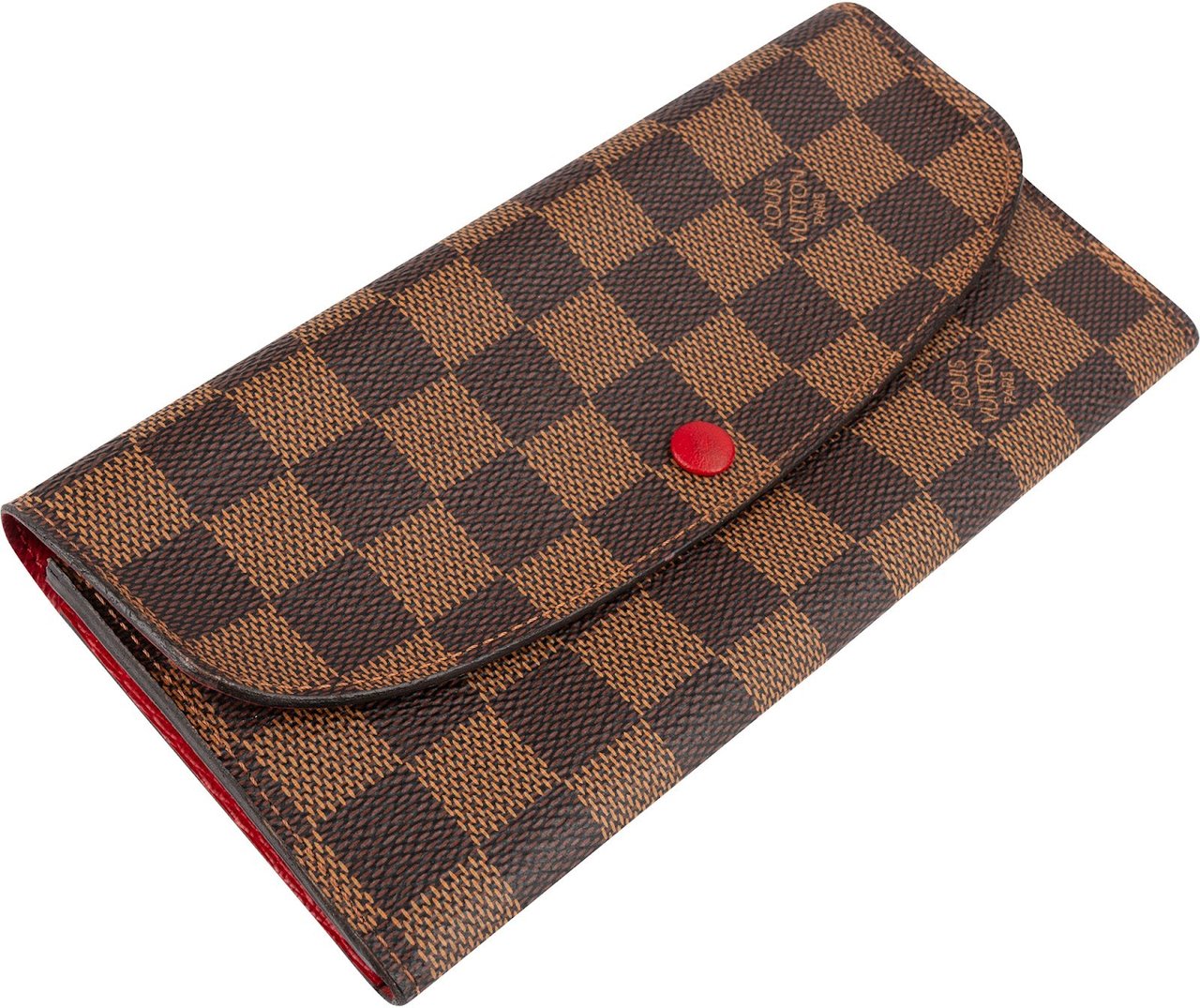 Louis Vuitton Monogram Damier Ebene Canvas Emilie Wallet Bruin