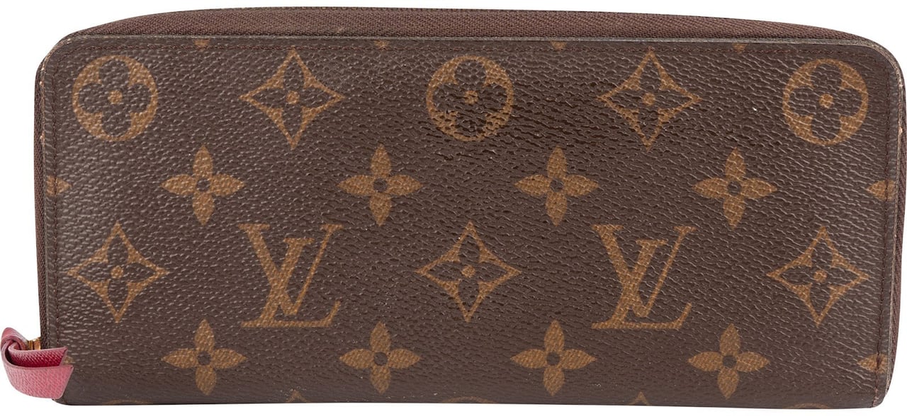 Louis Vuitton Louis Vuitton Monogram Canvas Clemence Zippy Wallet Bruin