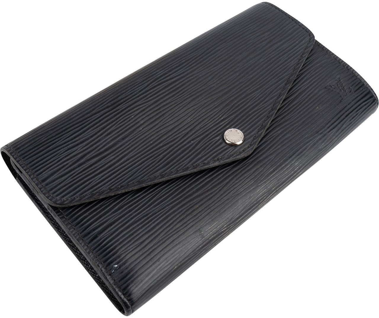 Louis Vuitton Louis Vuitton Noir Epi Leather Sarah Wallet Zwart
