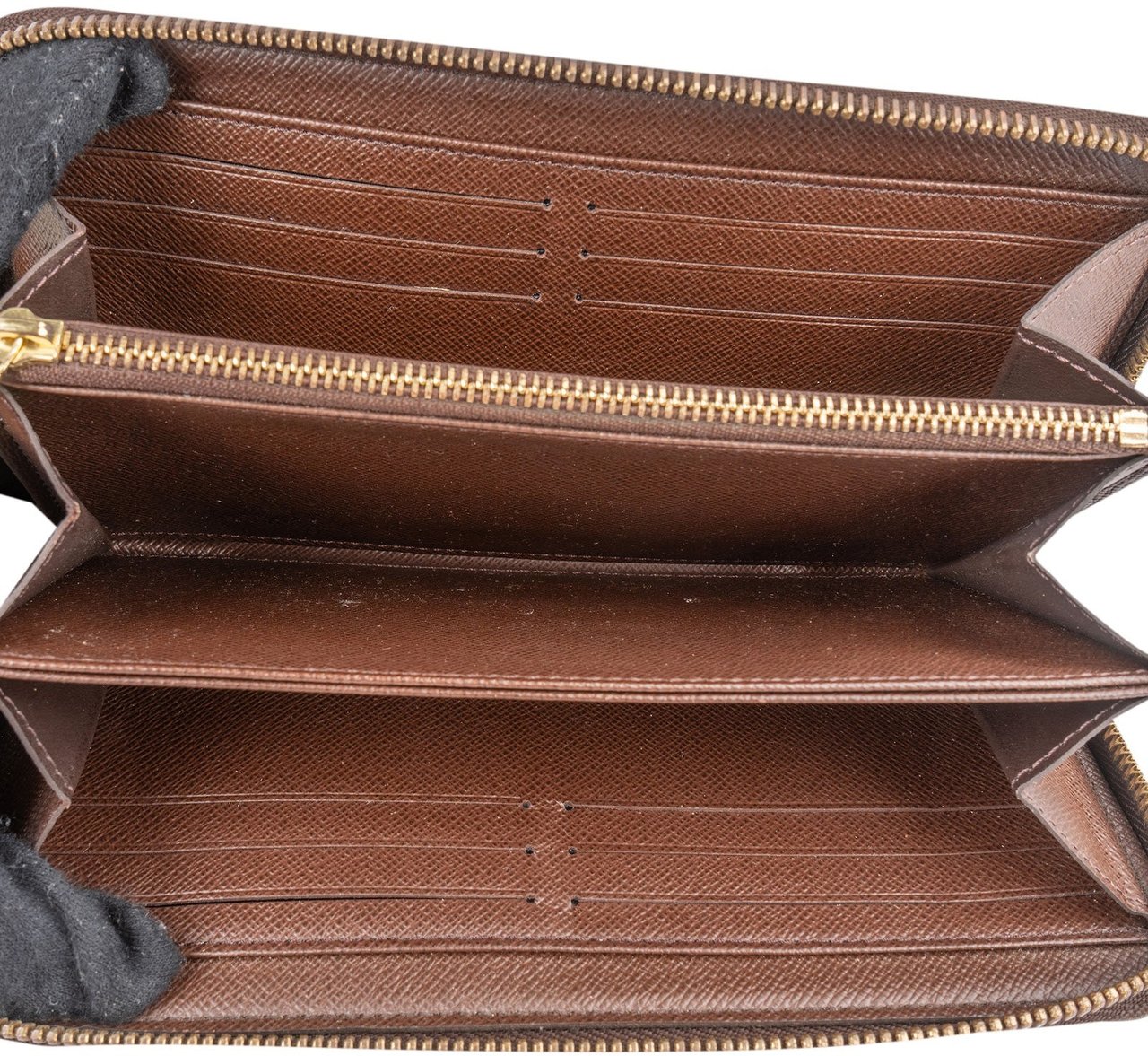Louis Vuitton Louis Vuitton Monogram Damier Ebene Zippy Wallet Bruin