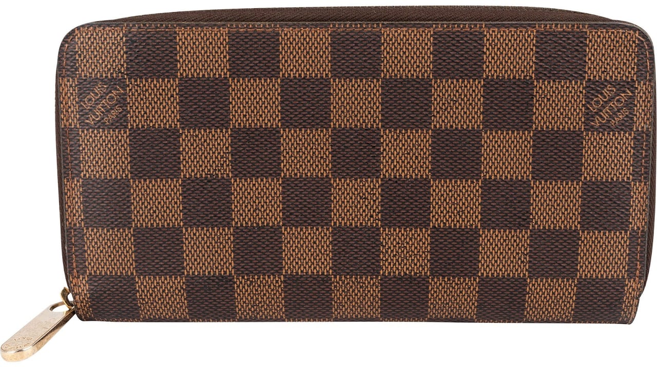 Louis Vuitton Louis Vuitton Monogram Damier Ebene Zippy Wallet Bruin