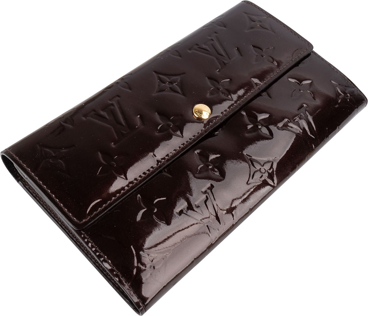 Louis Vuitton Monogram Vernis Sarah Wallet Bruin