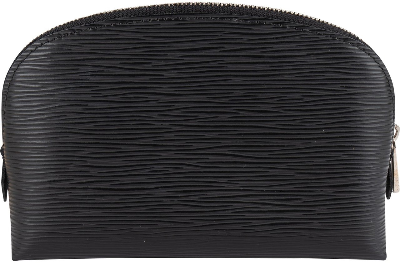 Louis Vuitton Louis Vuitton Noir Epi Leather Pochette Cosmétique PM Pouch Zwart