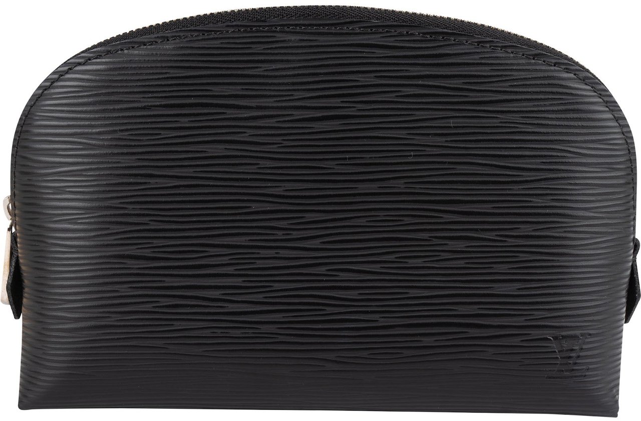 Louis Vuitton Louis Vuitton Noir Epi Leather Pochette Cosmétique PM Pouch Zwart
