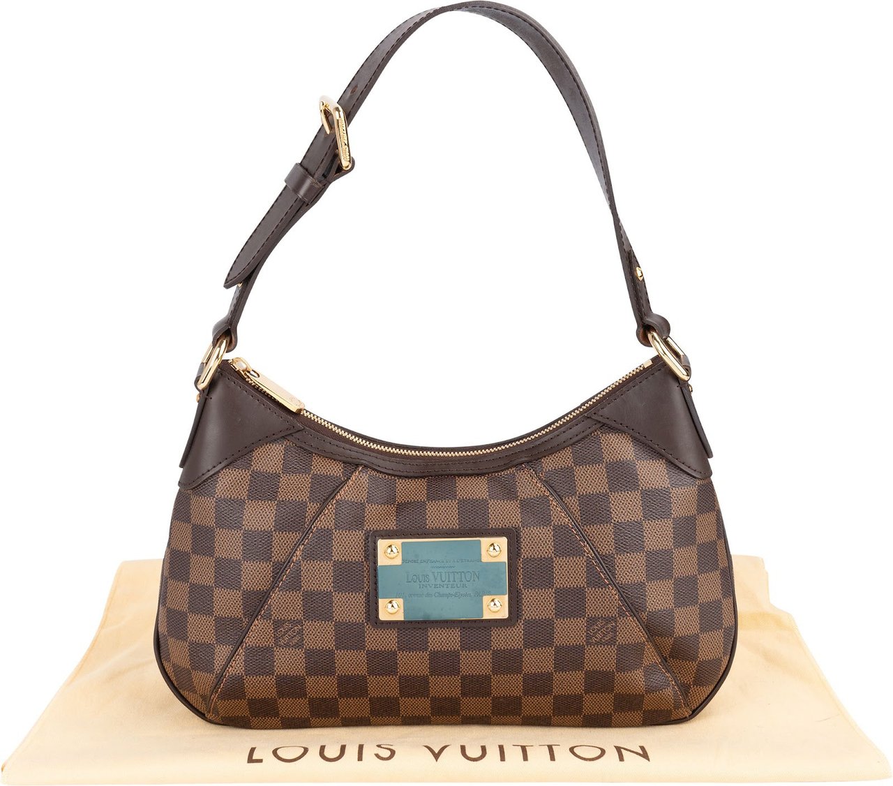 Louis Vuitton Louis Vuitton Damier Ebene Monogram Thames PM Shoulder Bag Bruin