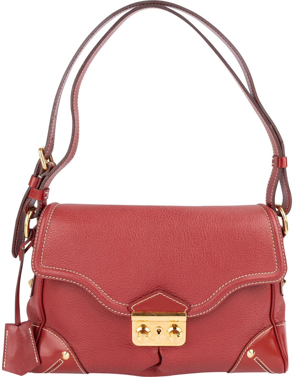 Louis Vuitton Louis Vuitton Red Leather Suhali L'Essentiel Shoulder Bag Rood