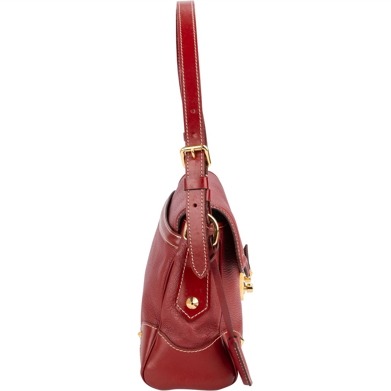 Louis Vuitton Louis Vuitton Red Leather Suhali L'Essentiel Shoulder Bag Rood