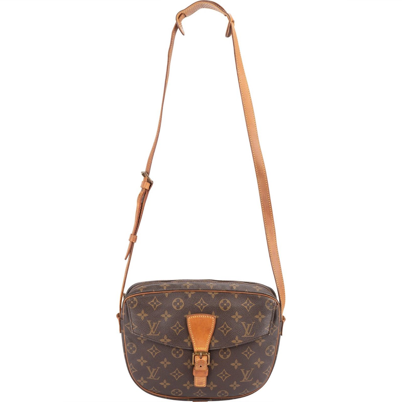 Louis Vuitton Monogram Canvas Jeune Fille GM Crossbody Bag Bruin
