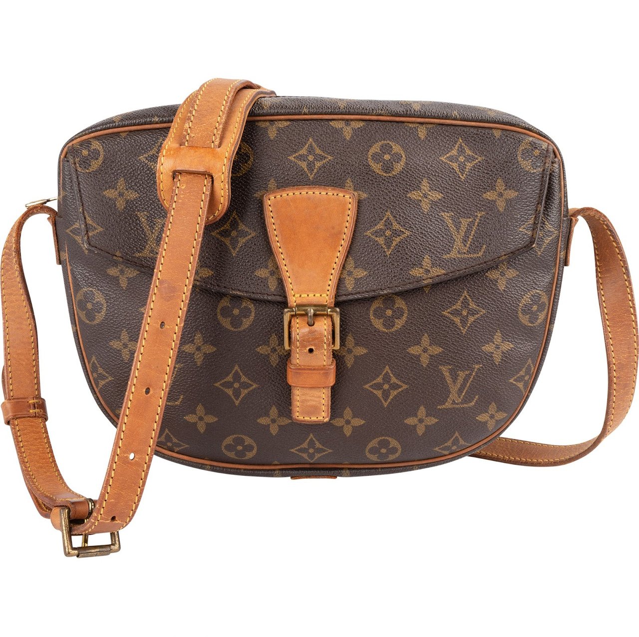 Louis Vuitton Monogram Canvas Jeune Fille GM Crossbody Bag Bruin