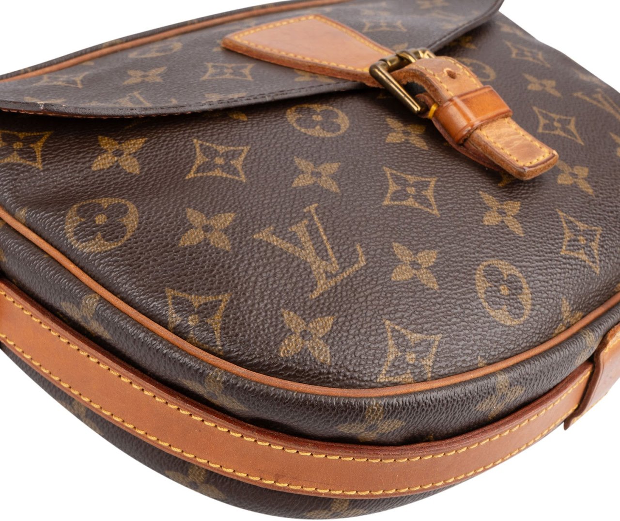 Louis Vuitton Monogram Canvas Jeune Fille GM Crossbody Bag Bruin