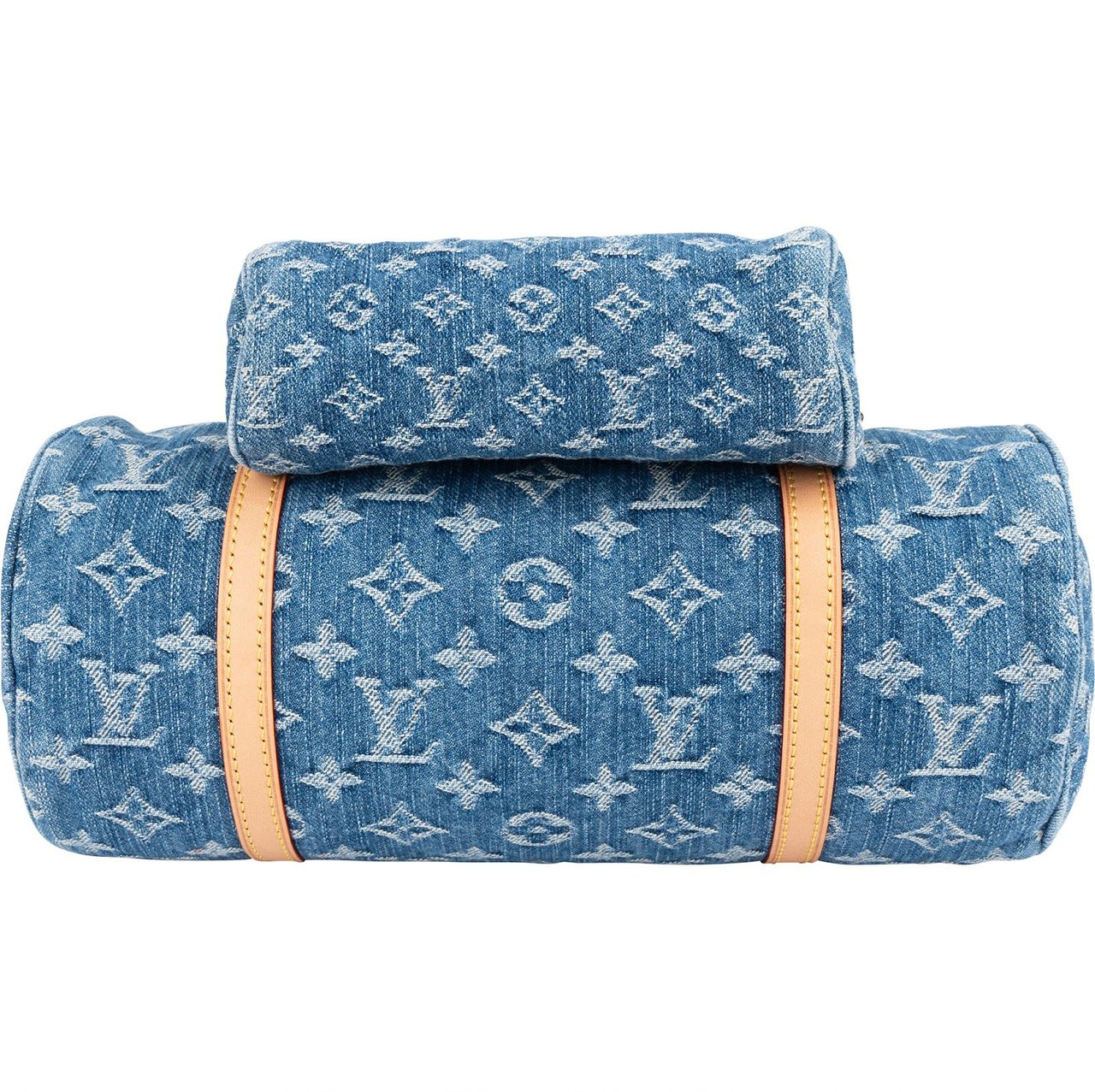 Louis Vuitton Louis Vuitton Monogram Denim Papillon Set Handbag Blauw