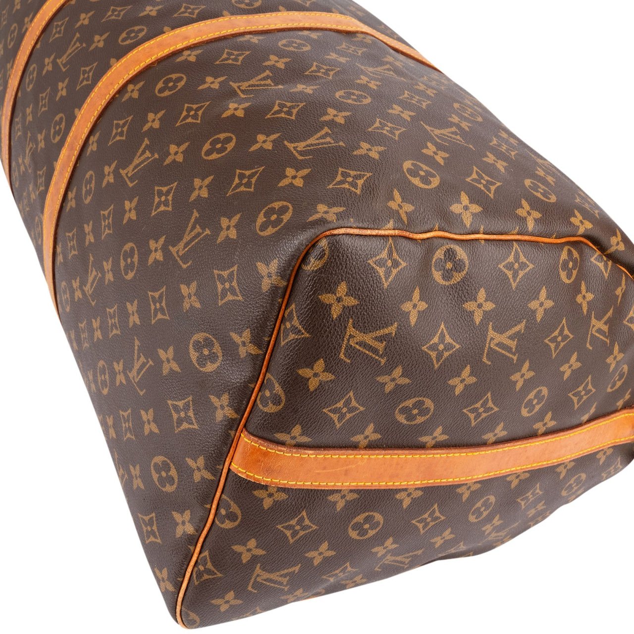 Louis Vuitton Louis Vuitton Monogram Canvas Keepall 60 Bandoulière Travel Bag Bruin