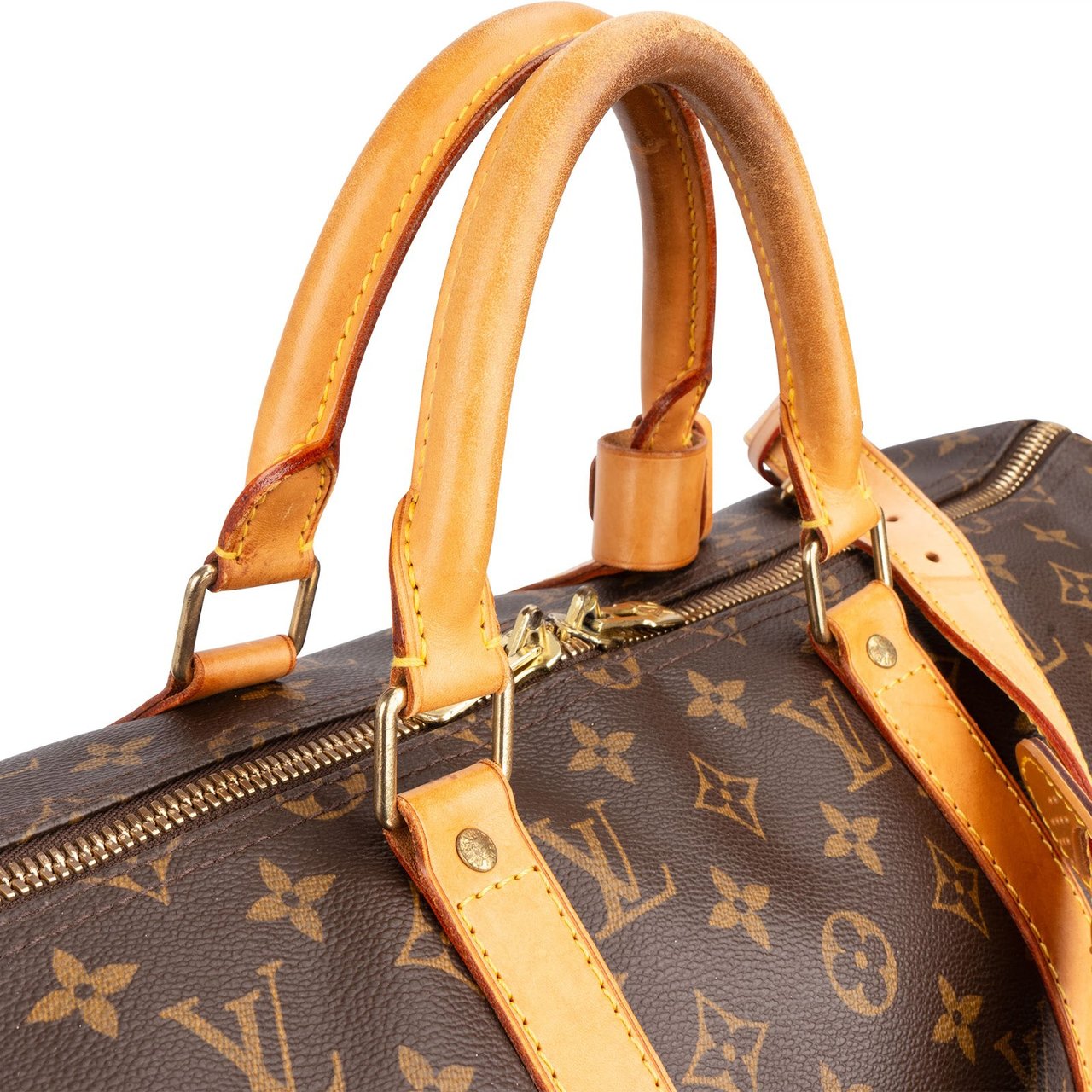 Louis Vuitton Louis Vuitton Monogram Canvas Keepall 50 Bandoulière Travel Bag Bruin