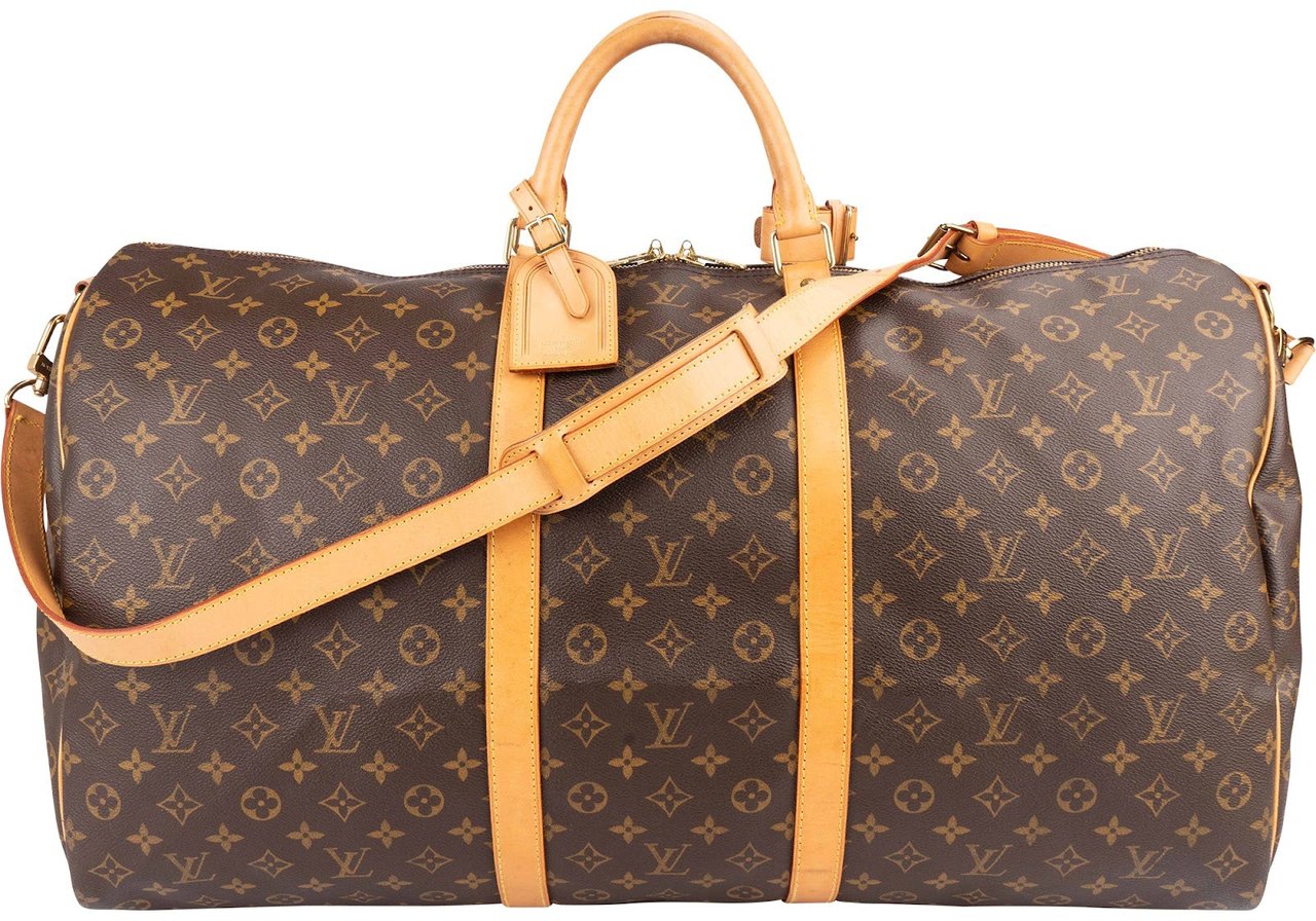 Louis Vuitton Louis Vuitton Monogram Canvas Keepall 60 Bandoulière Travel Bag Bruin