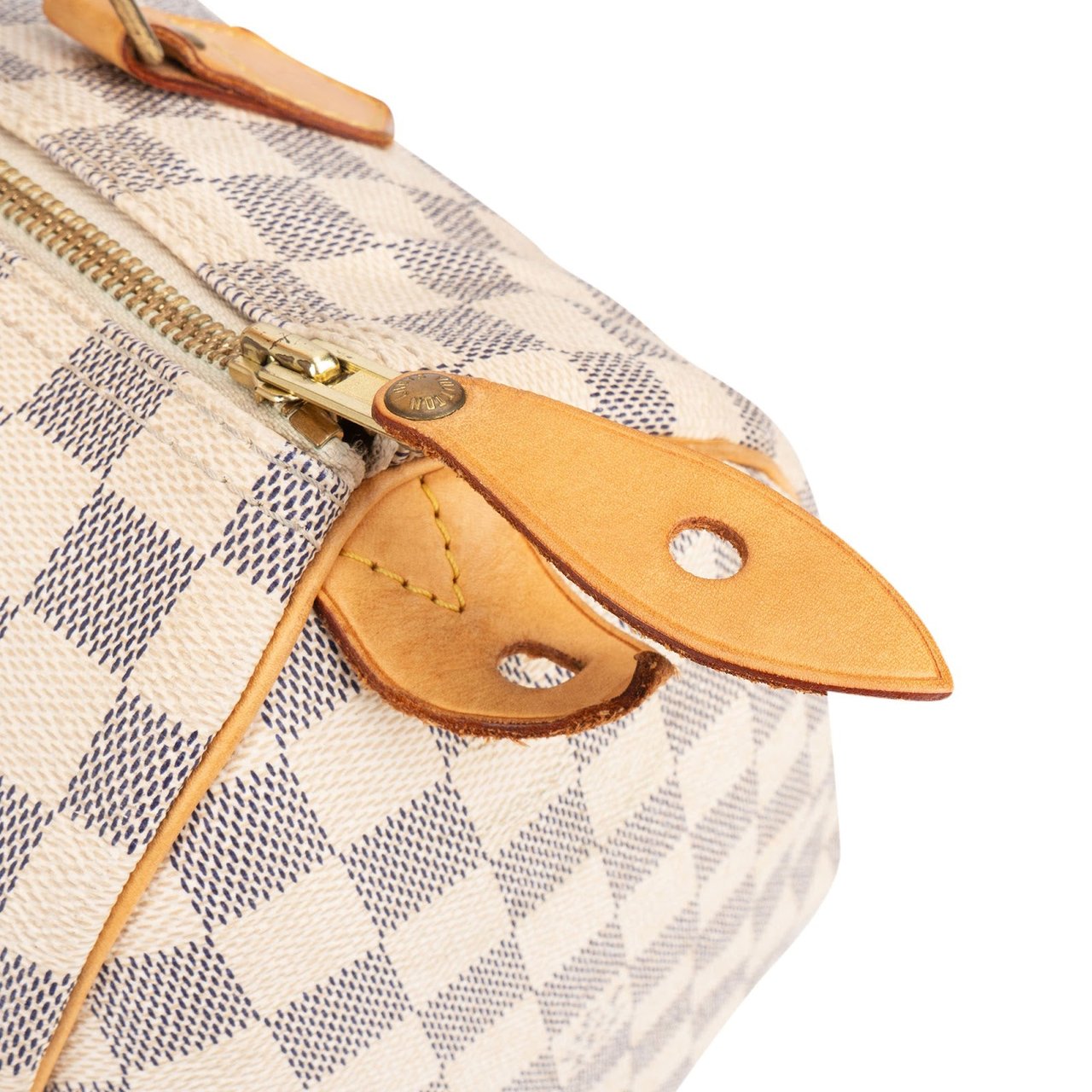 Louis Vuitton Louis Vuitton Monogram Damier Azur Speedy 30 Handbag Wit