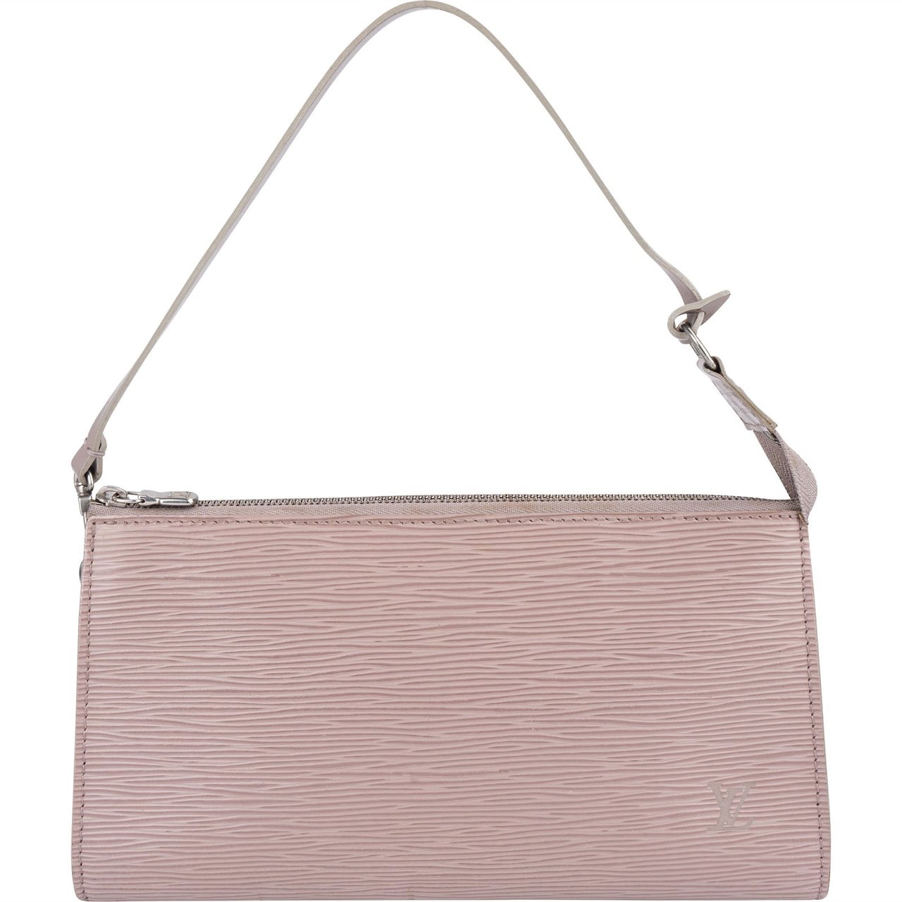 Louis Vuitton Louis Vuitton Lilac Epi Leather Pochette Accessoires Handbag Rood