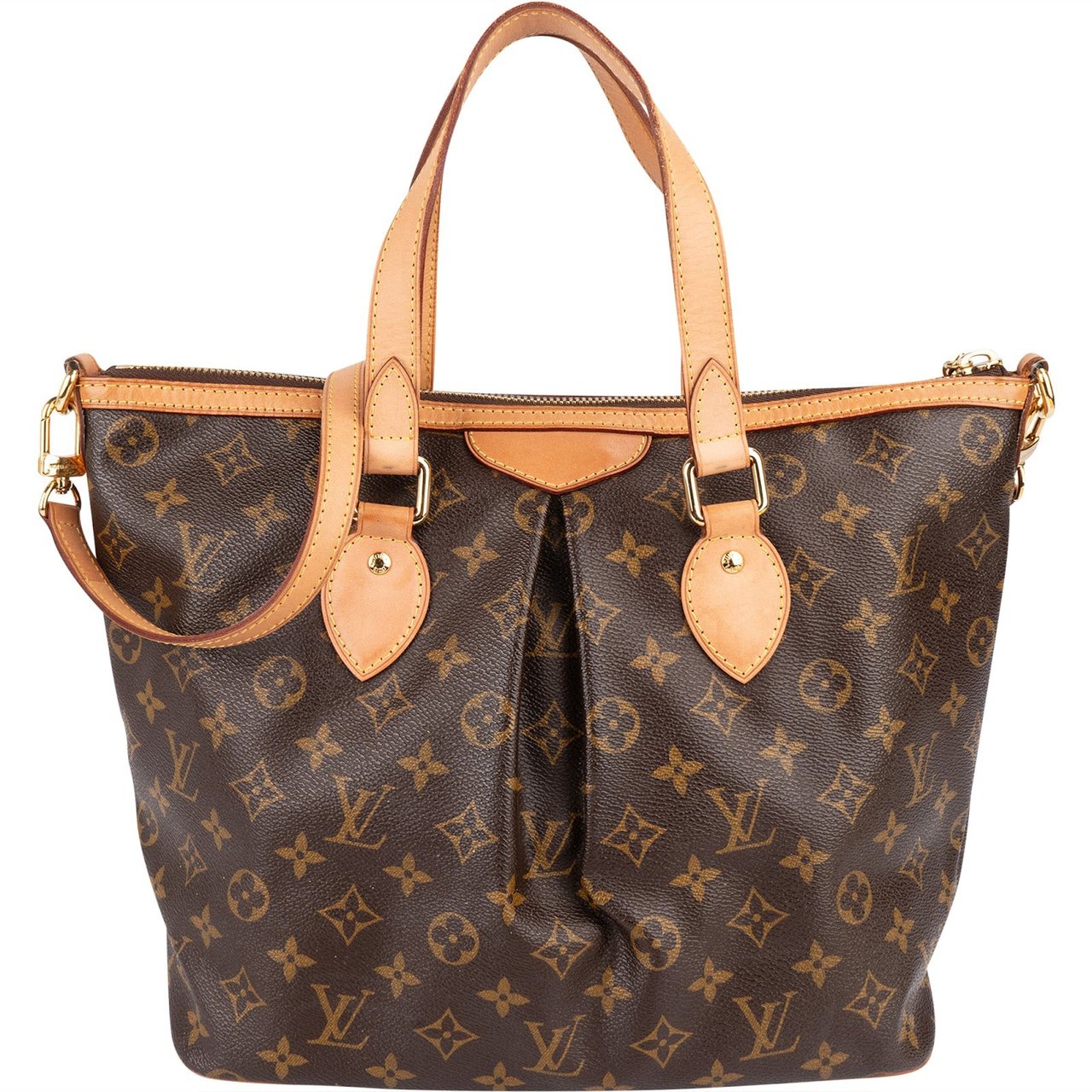 Louis Vuitton Louis Vuitton Monogram Canvas Palermo PM Handbag Bruin