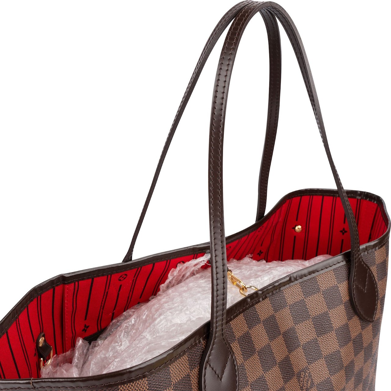 Louis Vuitton Louis Vuitton Monogram Damier Ebene Neverfull MM Shoulder Bag Bruin