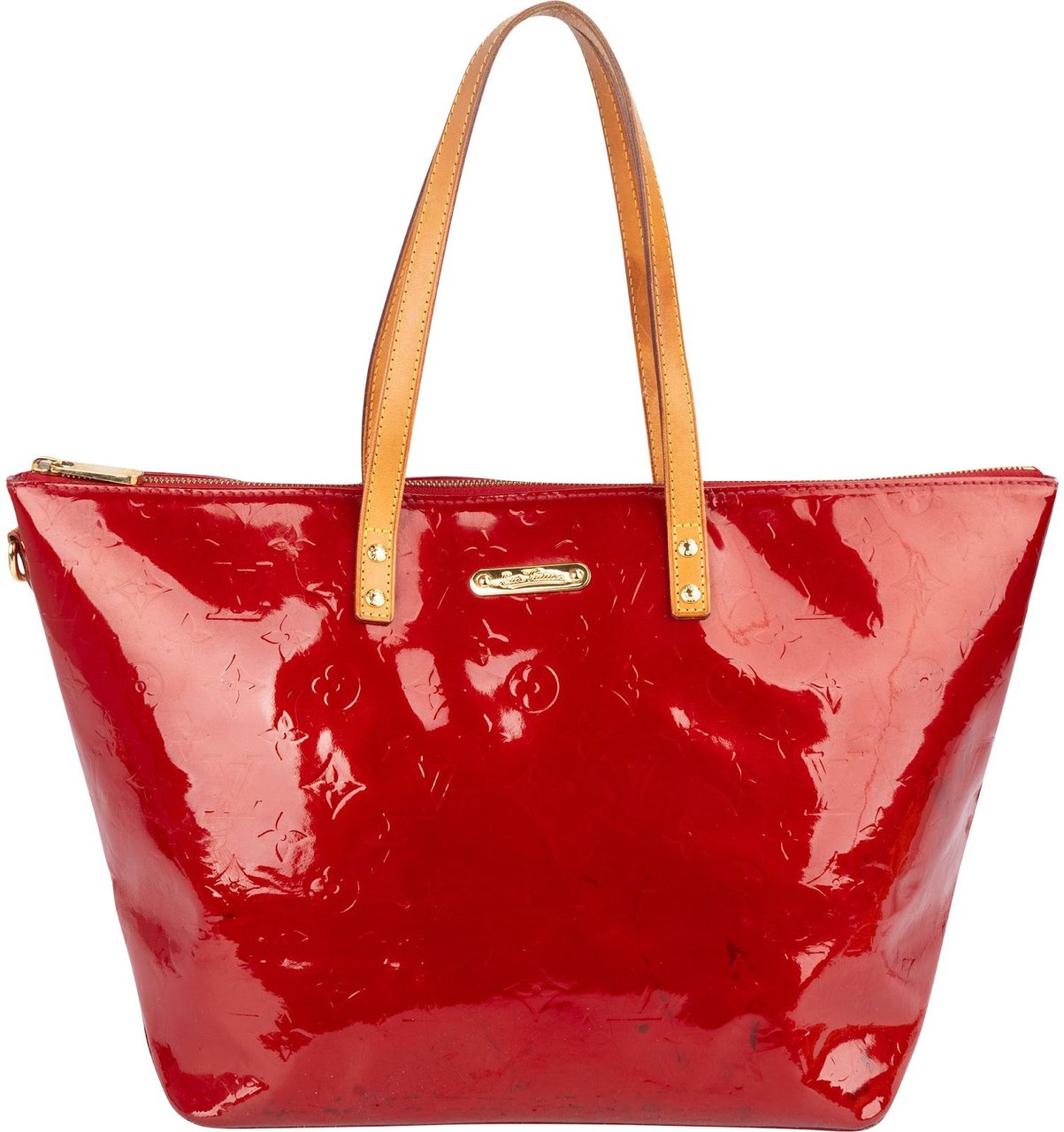 Louis Vuitton Louis Vuitton Rouge Vernis Monogram Bellevue MM Handbag Rood