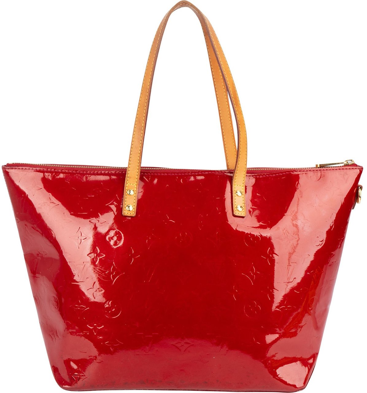 Louis Vuitton Louis Vuitton Rouge Vernis Monogram Bellevue MM Handbag Rood